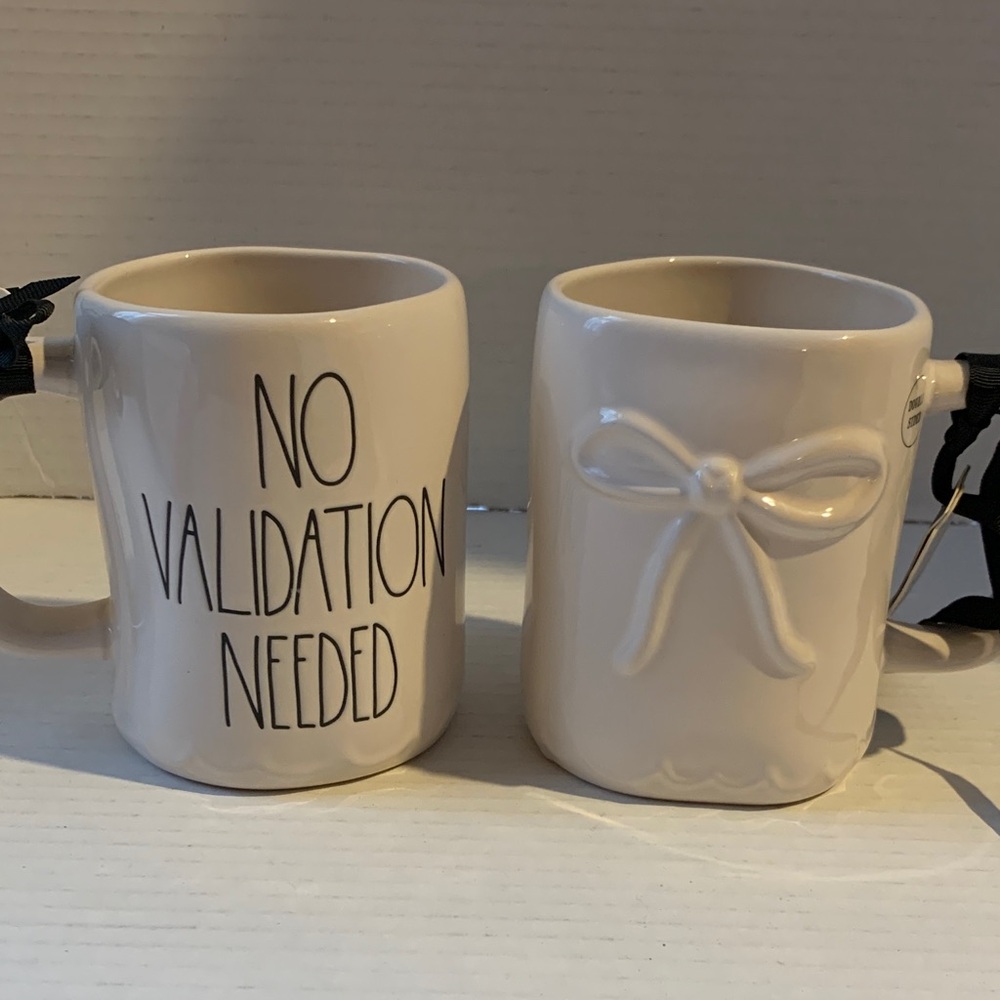 Rae Dunn Cream Mugs with Bow and Text
ONE MUG!!